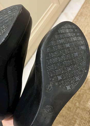 Kadın Siyah Topuklu Laced Stiletto - Görsel 5