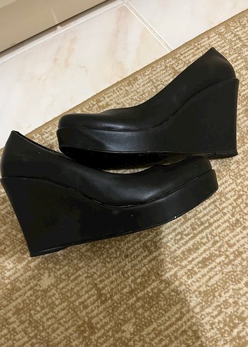 Kadın Siyah Topuklu Laced Stiletto - Görsel 2