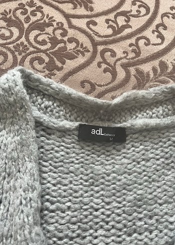 Gri Örgü Kadın Uzun Hırka - Görsel 4