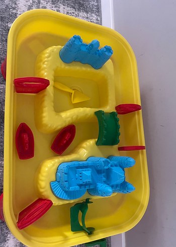 Sarı Renkli Plaj ve Bahçe Oyuncak Seti ve oyun matı