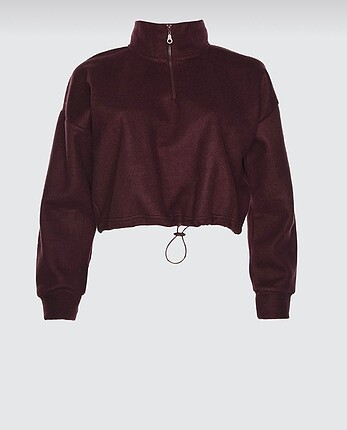 bordo crop sweat