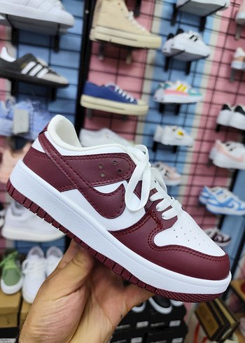 Nike Bordo Beyaz Platform Spor Ayakkabı