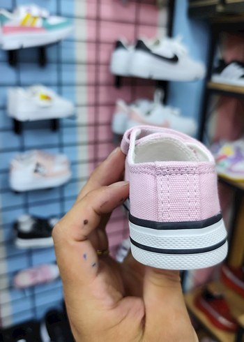 22 Beden Pembe çocuk Cırt Cırtlı Sneakers
