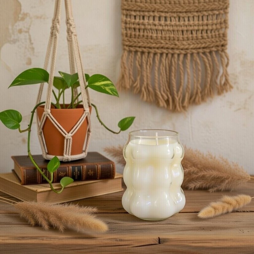 Beyaz Kabarcıklı Mum - Görsel 2