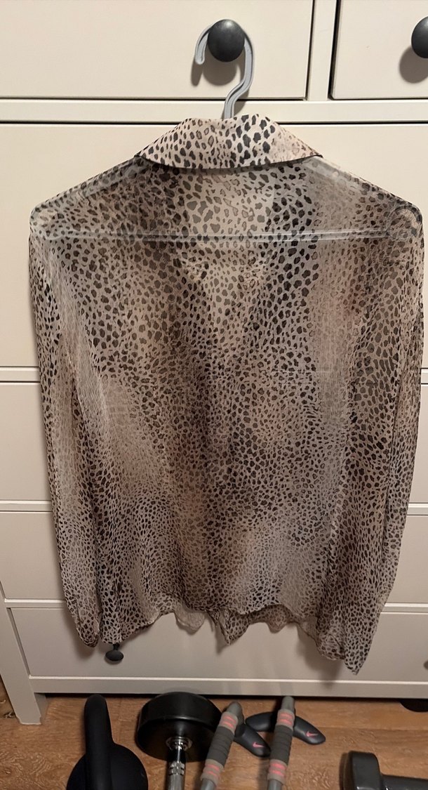 Şifon baskılı Spozio buluz - Görsel 3