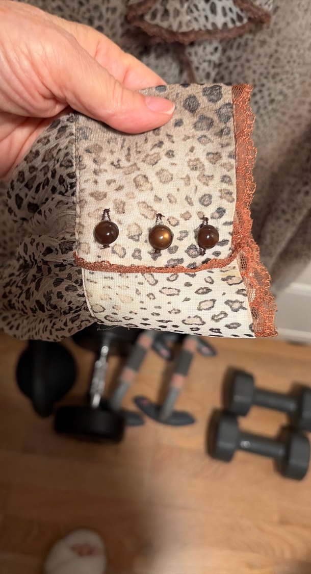 Şifon baskılı Spozio buluz - Görsel 4