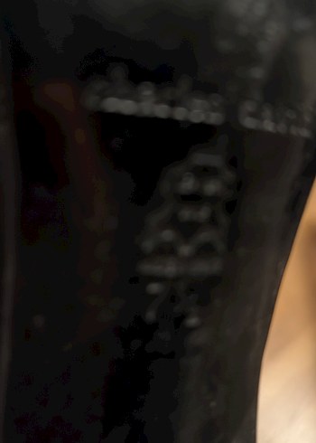 Siyah Deri Dizaltı  Stiletto Botlar - Görsel 8