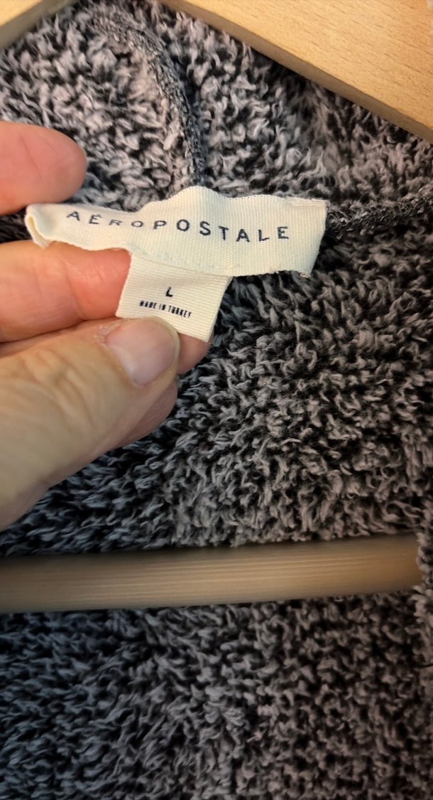 Gri Fermuarlı Kadın Polar Ceket - Görsel 4