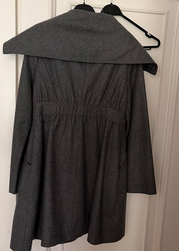 Geniş Yaka Antrasit Kaban - Görsel 3