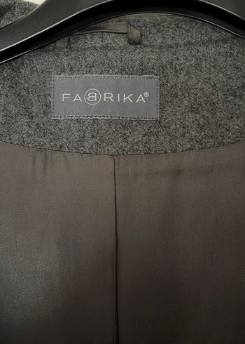 Geniş Yaka Antrasit Kaban - Görsel 5