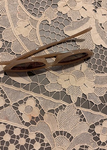 Bej Dantelli Retro Kadın Güneş Gözlüğü - Görsel 6