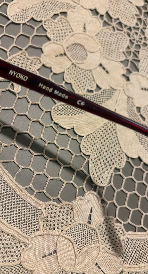 Bordo Dantel Detaylı Retro Kadın Güneş Gözlüğü - Görsel 5