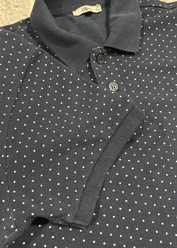 Erkek Gri Desenli Kısa Kollu Polo Tişört - Görsel 3