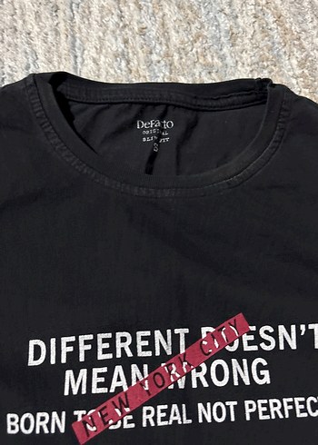 Siyah Baskılı Kısa Kollu Erkek Tişört - Görsel 3