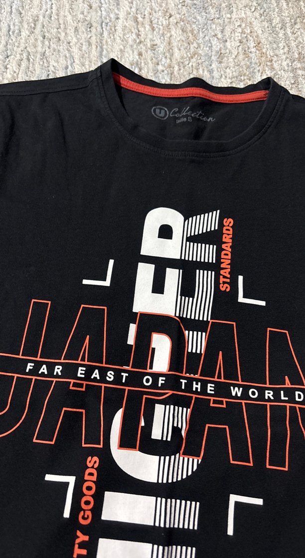 Siyah Baskılı Erkek  Tişörtü - Görsel 3