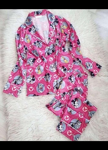 2 li saten pijama takımı 