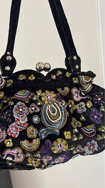American Vintage vintage işlemeli çanta