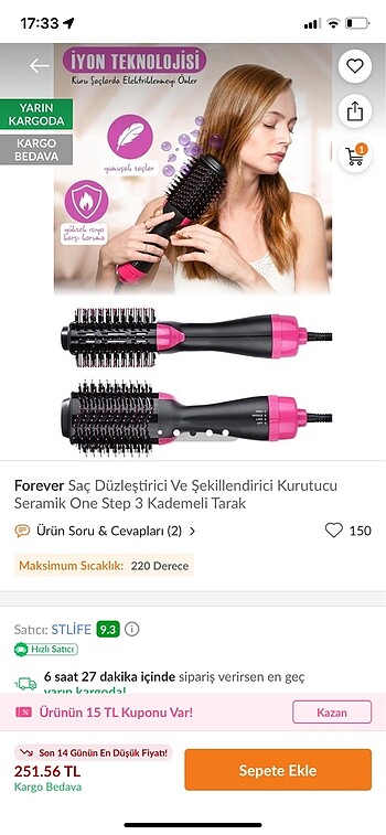 Fön tarağı