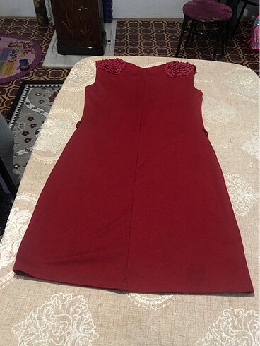 40 Beden bordo Renk Mini elbise