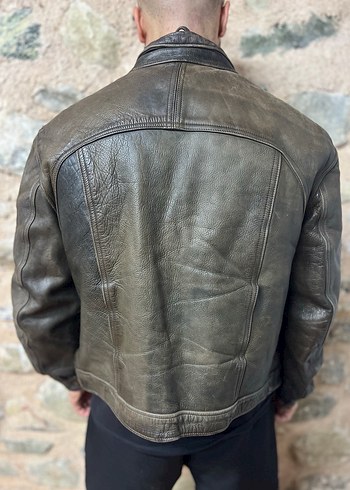 American Vintage Deri Biker Ceket Vintage