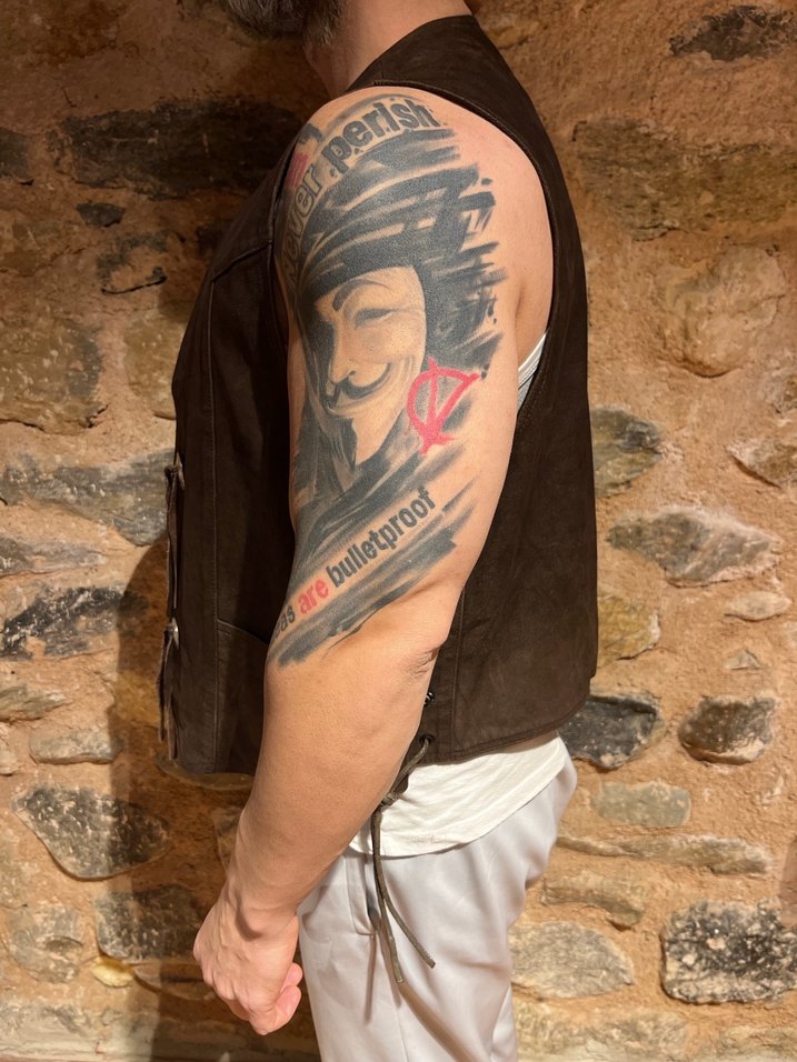 Deri Western Biker Yelek - Görsel 3