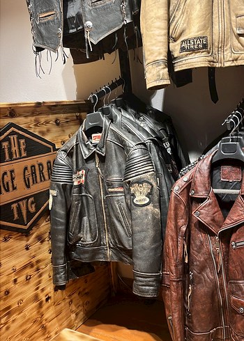 Deri Ceket Biker Skyjacker - Görsel 11