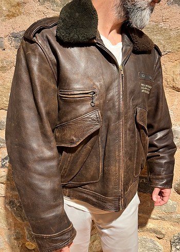 Pilot Deri Ceket Skyjacker - Görsel 3