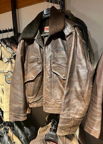 Pilot Deri Ceket Skyjacker - Görsel 6