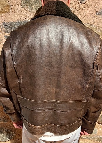 Pilot Deri Ceket Skyjacker - Görsel 7