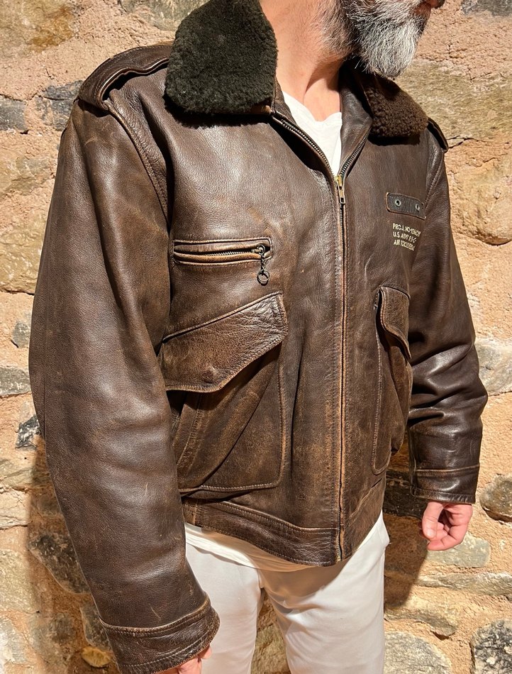 Pilot Deri Ceket Skyjacker - Görsel 3