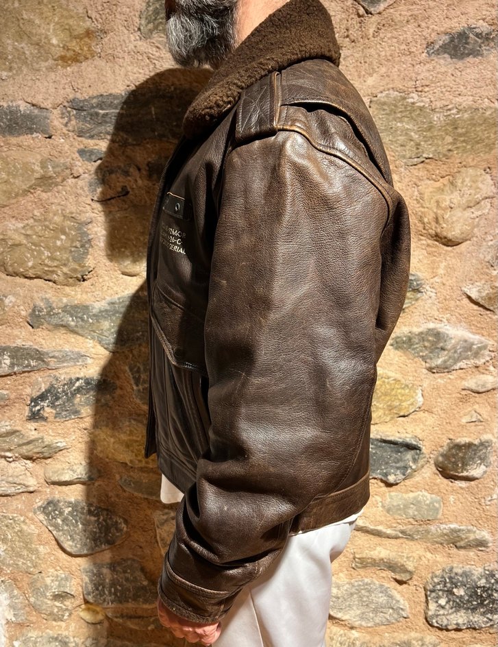 Pilot Deri Ceket Skyjacker - Görsel 4