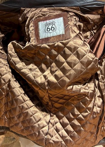 Deri Biker Ceket Route 66 - Görsel 7