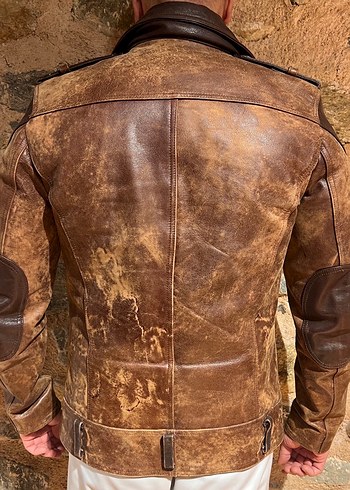 Deri Biker Ceket Route 66 - Görsel 3