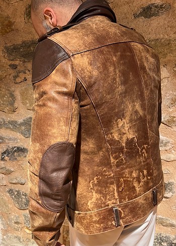 Deri Biker Ceket Route 66 - Görsel 4