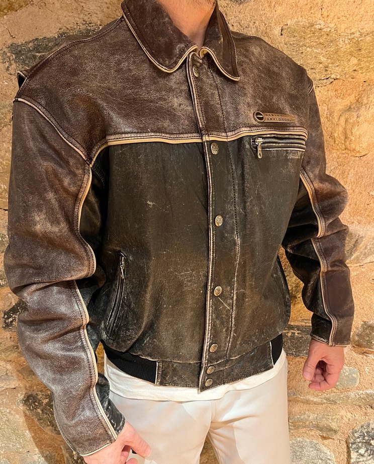 Harley Davidson Biker Deri Ceket - Görsel 5