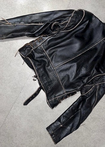 Deri Ceket Vintage - Görsel 7