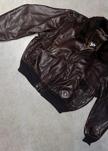 Deri Ceket Vintage - Görsel 3