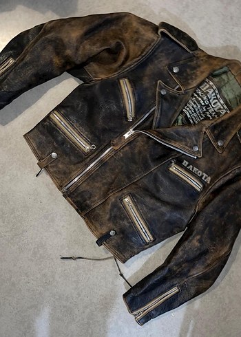 Deri Ceket Vintage - Görsel 2