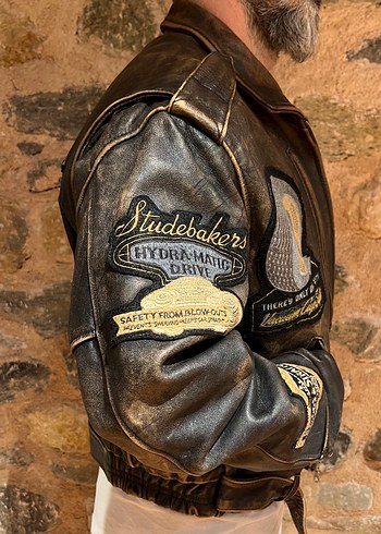 Lee Deri Biker Ceket - Görsel 4