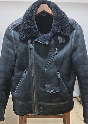 Deri Biker Ceket Ralph Lauren