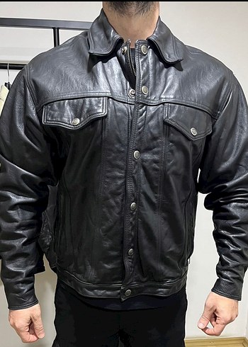 Deri Biker Ceket Harley Davidson