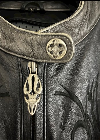 s Beden Harley Biker Deri Ceket
