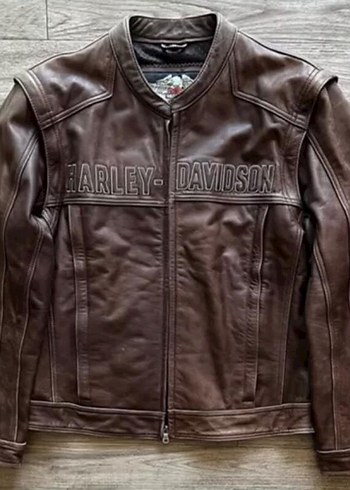 Deri Ceket Biker Harley Deri Ceket