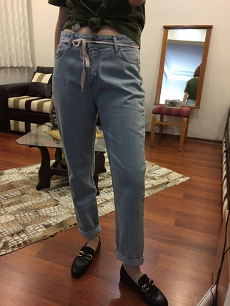Diğer Mom jeans buz mavisi