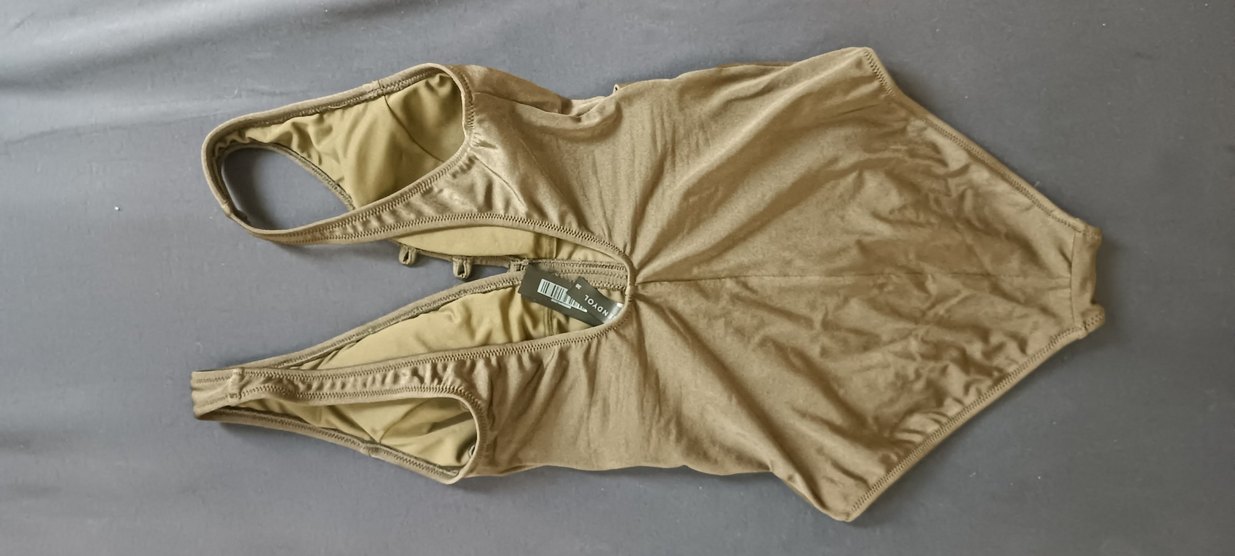 Haki Kamuflaj Desenli Kemerli Mini Mayo - Görsel 3