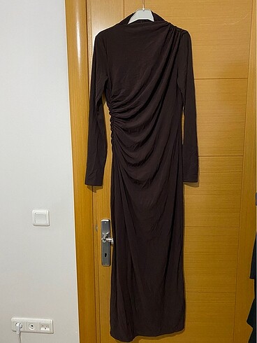 l Beden Zara drape detaylı elbise