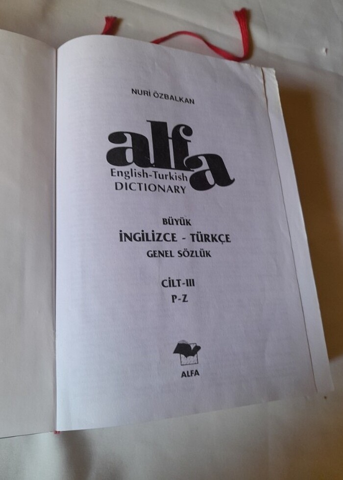 Büyük boy İngilizce Türkçe genel sözlük  - Görsel 3