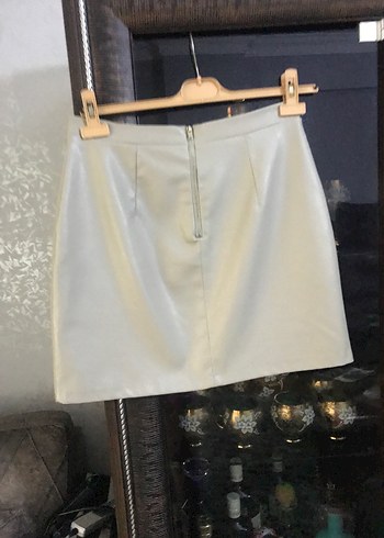 Basic Bej Mini Etek - Görsel 6