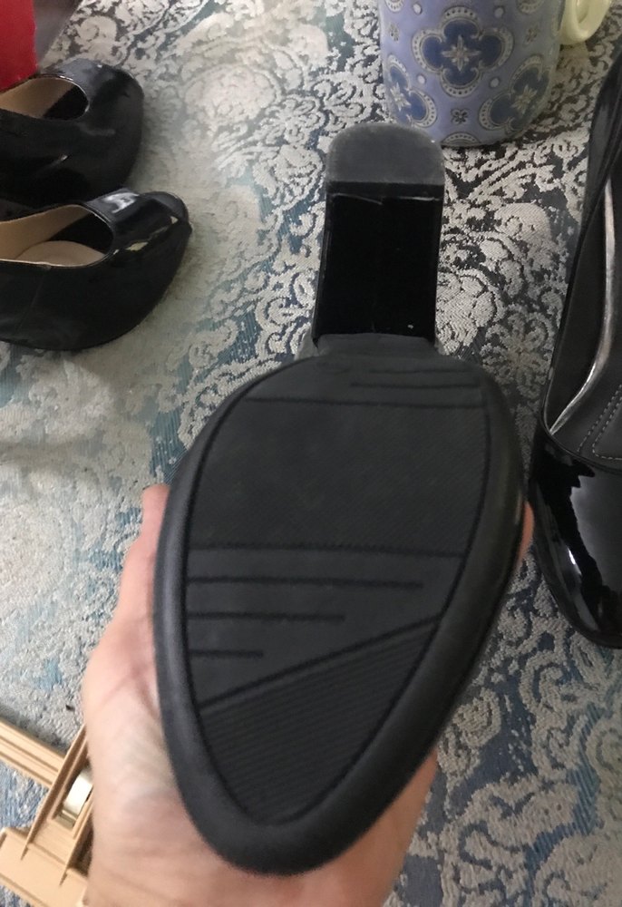 Klasik Siyah Rugan Stiletto Kadın Ayakkabı - Görsel 2