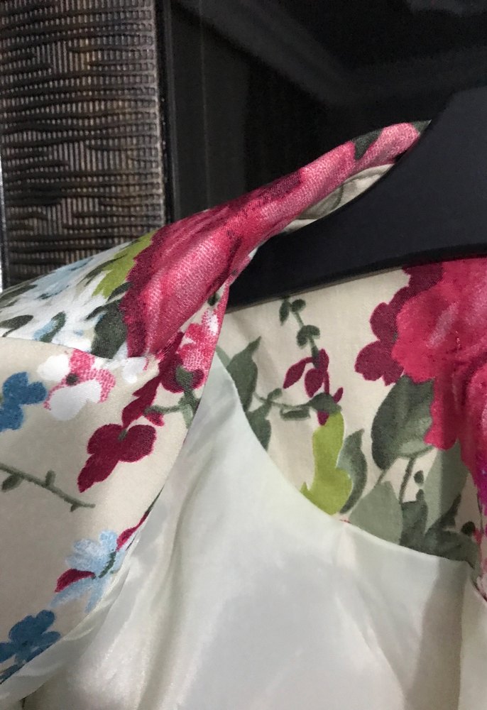 Çiçek Desenli Renkli Kadın Blazer Ceket - Görsel 5